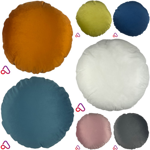 Round plush velvet - velvet, cushion