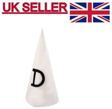 Dunce Cone Hat Cap White Felt