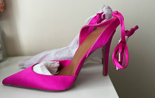 ASOS Shoes Size UK 8 New Pink Satin Court Pointed Toe Heel Party Occasion