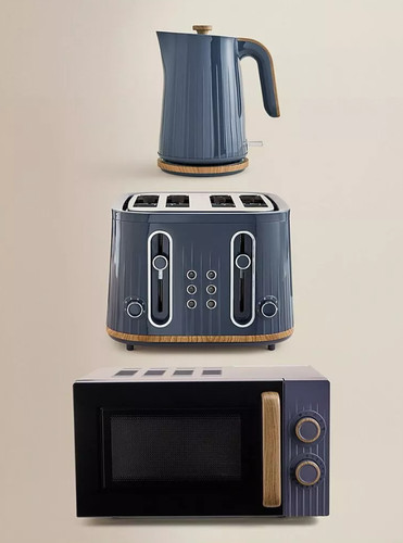 Navy wood kettle - wood, 4