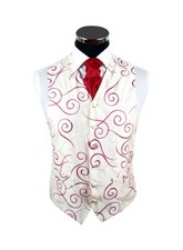 Mens Premium Ivory Burgundy