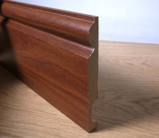 Skirting Boards  MDF  Walnut Foil  Torus 130 x 15 x 2400mm