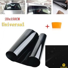 Gloss Black Large Van Car Sun Strip 200mm x 1500m WindscreenA Visor Decal Vinyl