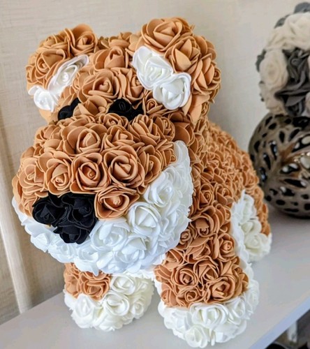 Dog with forever roses - 40, cm
