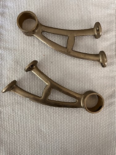 Vintage solid brass bar - brass,