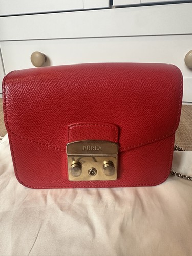 Furla red leather small - furla,