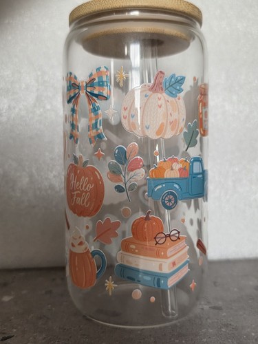 Autumn cosy 16oz - cosy, glass