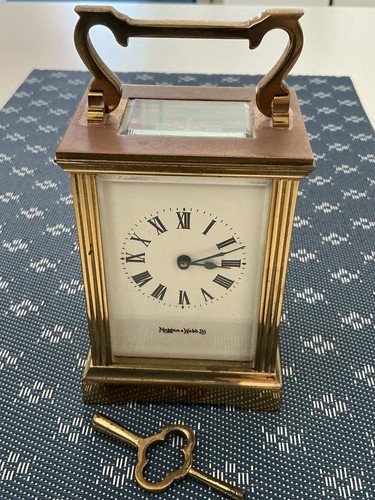 Mappin webb brass carriage - mappin, &