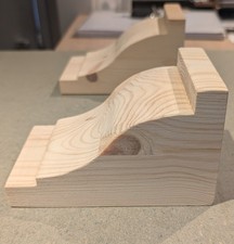 Wooden Corbels Pair