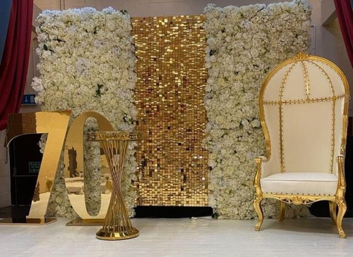4ft gold mirrored plated - 4ft,