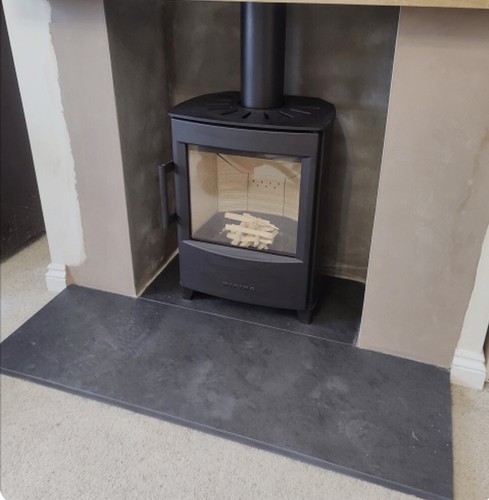 Slate hearth boxed lipped - hearth,