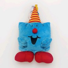Mr Men / Little Miss Mr. Happy Birthday Hat Soft Toy Plush 9 Inch by Gosh