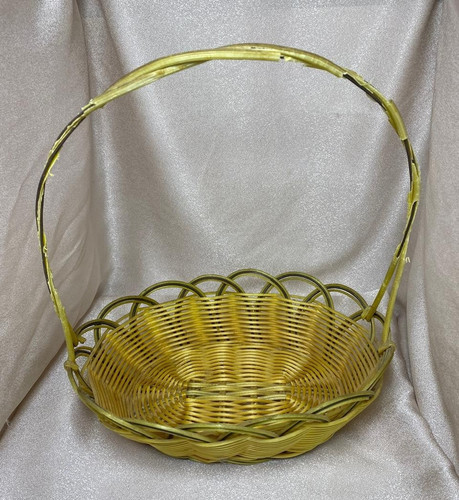 Handmade yellow wicker gift - handmade,