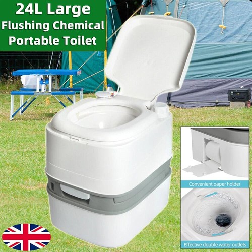 24l portable toilet - toilet, flushing