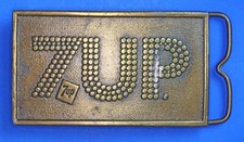 Vintage 1976 Brass 7UP Belt