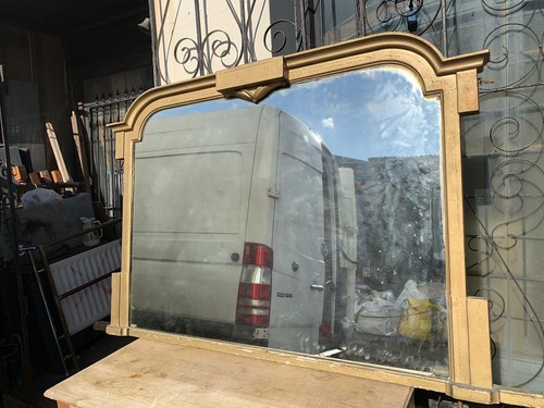 Victorian overmantel mirror - a,