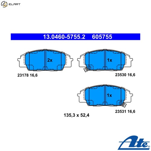 Brake pad set disc - pad,