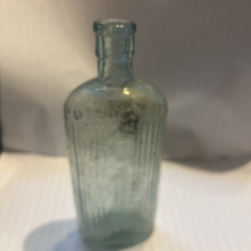 Vintage ribbed glass poisonous - vintage,