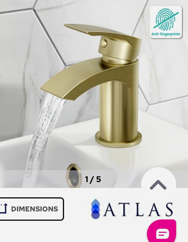 Atlas spey brushed brass - spey,