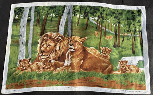 Vintage retro lions - vintage,