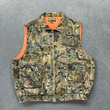 RealTree Jacket Adult Large Brown Gilet Workwear Padded Hunting Canvas Vest Mens