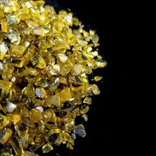 Gold mirrored Crushed Glass