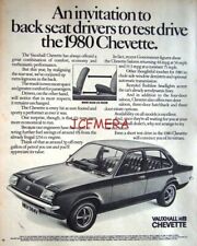 1980 Vauxhall 'Chevette' Saloon Motor Car Advert #3 - Vintage Original Print Ad