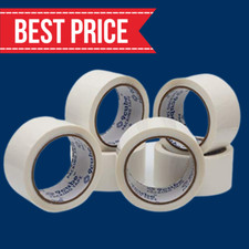 Strong WHITE Packing Tape Parcel Box Sealing Adhesive Sellotape Rolls