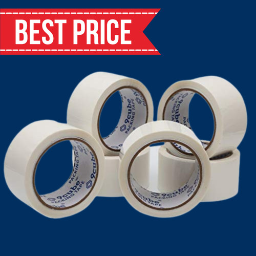 Strong white packing tape - packing,