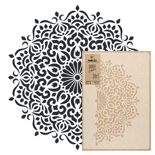 Reusable plastic wall stencil - wall,