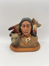 Native American And Wold Heads Ornament