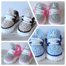 New baby crochet shoes - new,