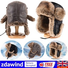 Men Aviator-Trapper Hat Fur