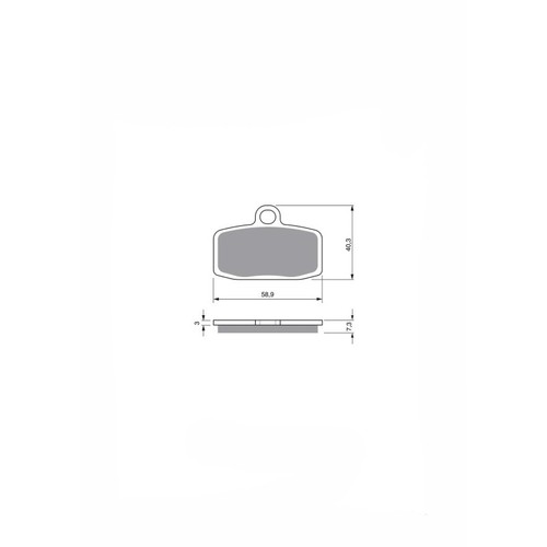 Jolly brake pad semi - pad, mx