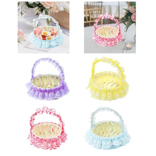 Wedding flower basket woven - basket,,