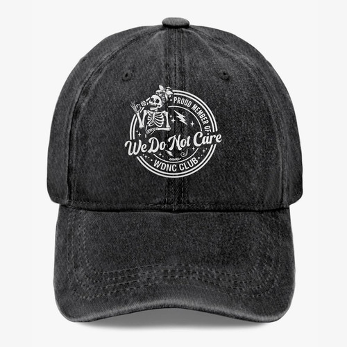 Wdnc not care club skull - do,