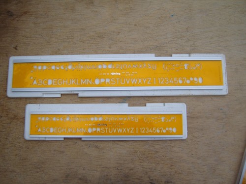 Rotring lettering stencils - rotring,