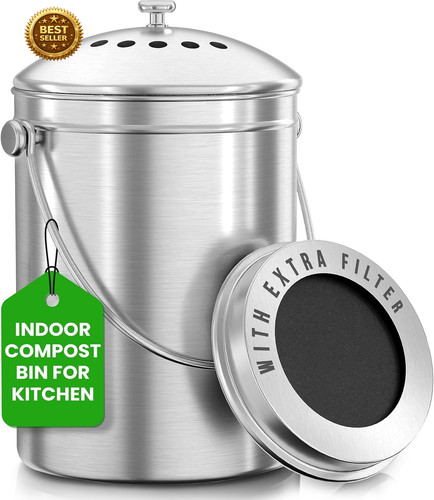 Countertop compost bin - bin, 1.3