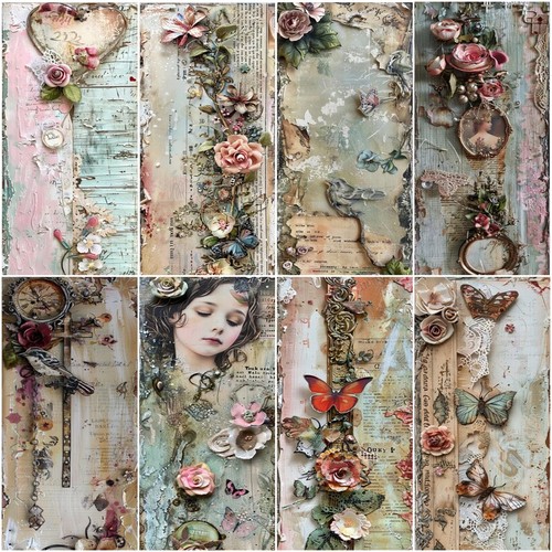 Vintage shabby cardmaking - a,
