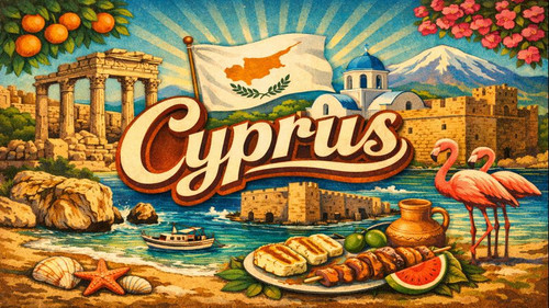 Cyprus fridge magnet travel - cyprus,