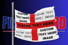 CUSTOM BOLTON WANDERS FOOTBALL FLAG. 5FT X 3FT. ANY IMAGE/TEXT. FREE DELIVERY.