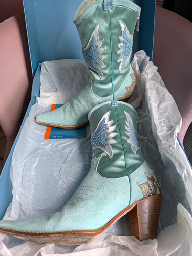 Karen millen blue leather - millen,