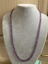 Amythest 925 4mm Necklace