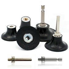 1" 2" 3" Sanding Disc Holder 1/4" Round Hex Mandrel Roll Lock Rotary Tools Pad