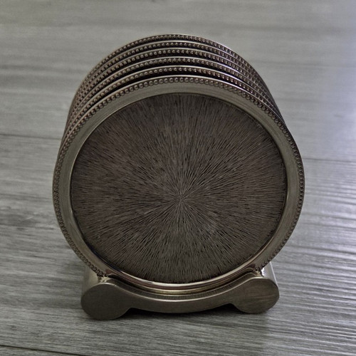 Round metal coaster - metal,