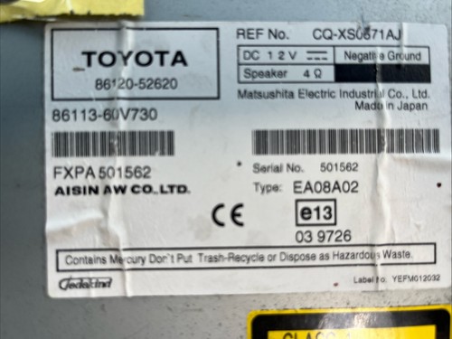 Toyota sat nav - toyota, with