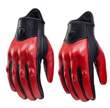 Retro Red Real Leather