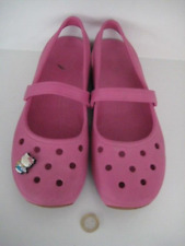 RARE CROCS WOMANS CLASSIC MARY JANE SLING BACK SANDALS PINK SIZE Womans 10