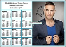 Gary Barlow, signed  2026 Cotton Canvas Calendar (GB-3)