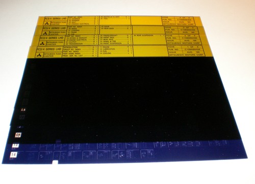 Microfiche spare parts - spare, catalog